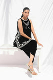 Sania Maskatiya - Suko Velvet Suit For Women - Ebony 2 Piece