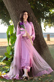 Natasha Kamal - Gorgette Chiffon Summer Suit For Women - Dark Pink - 3 Piece