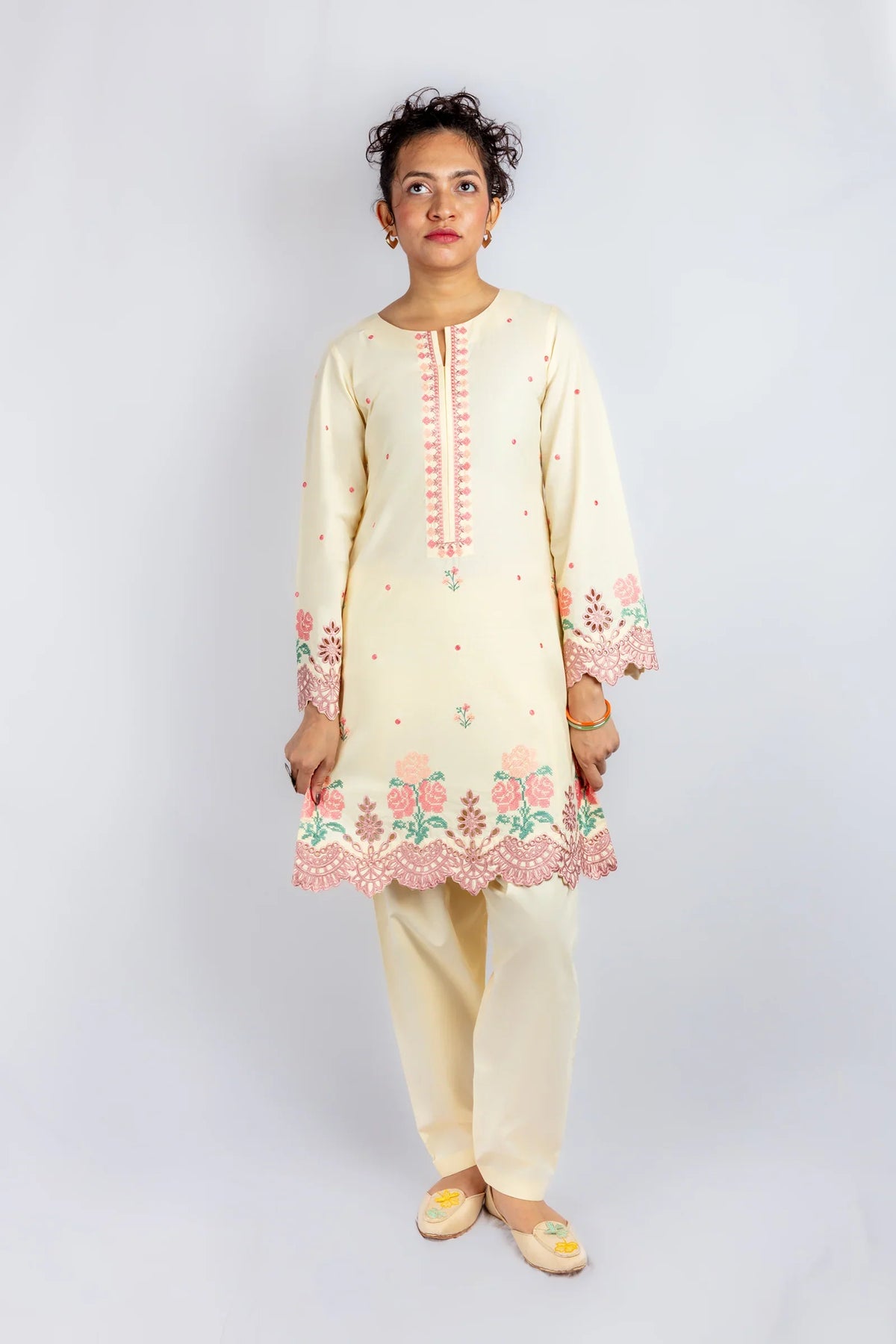 Gulenoor Sunshine Street Suit Yellow 2 Piece