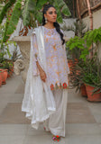 Huma Adnan - Tazeen - White - Silk & Organza - 3 Piece