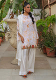 Huma Adnan - Tazeen - White - Silk & Organza - 3 Piece