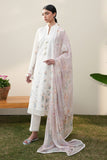 Cross Stitch - Lawn Pristine Ivory Unstitch Suit For Women - 3 Piece