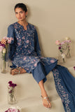 Cross Stitch - Lawn Sky Lance Suit For Women - Blue - 2 Piece