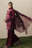 Cross Stitch VELVET WHISPER Unstitched Maroon 3 Piece