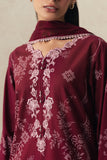 Cross Stitch VELVET WHISPER Unstitched Maroon 3 Piece