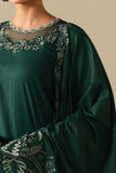 Cross Stitch - Lawn Pine Crest Suit For Women - Green - 2 Piece