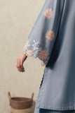 Cross Stitch SAFRON SKY Unstitched Blue 3 Piece