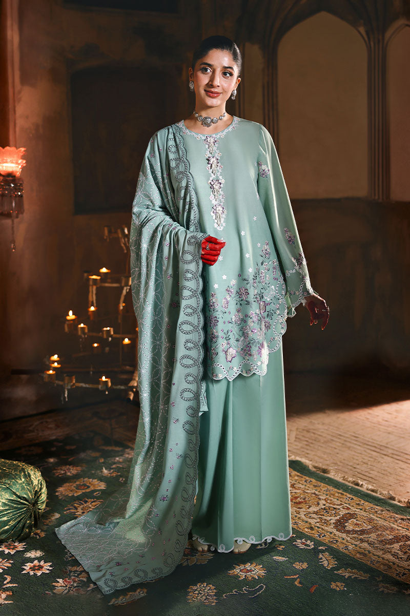 Cross Stitch - Lawn Meadow Muse Unstitch Suit For Women - 3 Piece