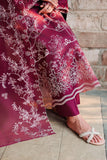 Cross Stitch - PLUM ESSENCE Lawn Unstitch Suit For Women - 3 Piece