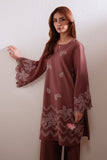 Cross Stitch - Coco Bloom Lawn Suit For Women - Brown - 2 Piece