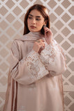 Cross Stitch - Mocha Veil Lawn Suit For Women - Beige - 2 Piece
