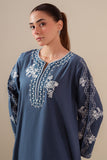 Cross Stitch - Azure Dusk Lawn Suit For Women - Blue - 2 Piece
