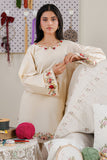 Cross Stitch - Beige Blossom Cambric Suit For Women - Beige - 2 Piece