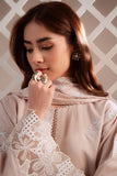 Cross Stitch - Mocha Veil Lawn Suit For Women - Beige - 2 Piece