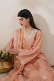 Cross Stitch - Meadow Bloom Lawn Digital Suit For Women - 3 Piece
