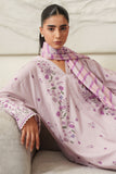Cross Stitch SPRING LILAC Unstitched Purple 3 Piece