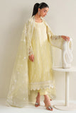 Cross Stitch - Garden Glow Silk Unstitch Suit For Women - 3 Piece