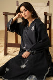 Cross Stitch Noir Shadow Embroidered Cambric Shirt Black 1 Piece
