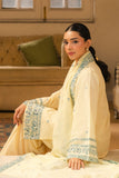 Cross Stitch - Dahlia Cambric Suit For Women - Yellow - 2 Piece