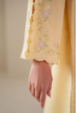Cross Stitch - Warm Sunshine  Cotton Suit For Women - Yellow - 2 Piece