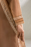 Cross Stitch - Cotton Ivory Dune Suit For Women - Brown - 2 Piece