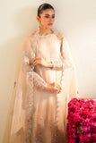 Cross Stitch - Organza Moonlit Dune Suit For Women - Beige - 3 Piece