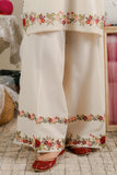 Cross Stitch - Beige Blossom Cambric Suit For Women - Beige - 2 Piece