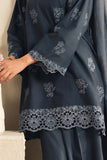 Cross Stitch - Sapphire Grace Cambric Suit For Women - Blue - 3 Piece