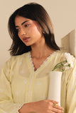 Cross Stitch - Pastel Sunshine Cambric Suit For Women - Yellow - 2 Piece