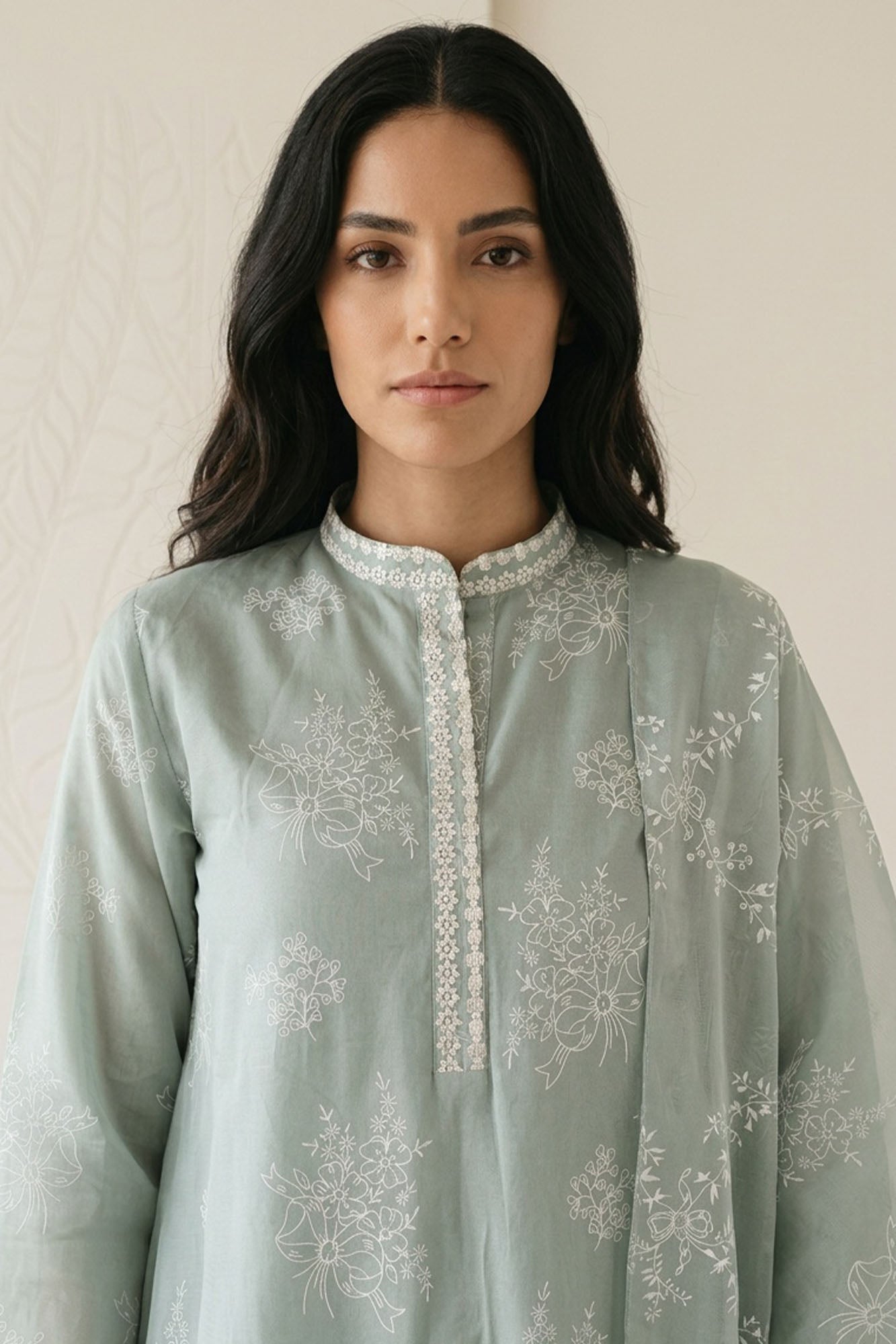 Cross Stitch - Green Essence Lawn Suit For Women - 3 Piece - Studio by TCS
