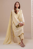Cross Stitch - Soft Buttercup Lawn Suit For Women - Yellow - 2 Piece