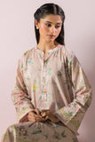 Cross Stitch - Lawn Palm Haze Printed Shirt For Women - Peach - 1 Piece