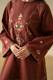 Cross Stitch Desert Sunset 3 Piece Suit Brown