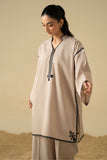 Cross Stitch Sand Dune 2 Piece Suit Beige