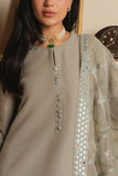 Cross Stitch - Mint Glow Fancy Yarn Suit For Women - Green - 3 Piece
