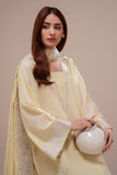 Cross Stitch - Soft Buttercup Lawn Suit For Women - Yellow - 2 Piece