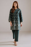 Cross Stitch - Forest Zest Cambric Suit For Women - Green - 2 Piece