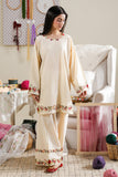 Cross Stitch - Beige Blossom Cambric Suit For Women - Beige - 2 Piece