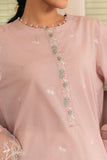 Cross Stitch - Pinky Breeze Cambric Suit For Women - Pink - 2 Piece