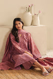 Cross Stitch - Blush Embrace Cambric Suit For Women - Pink - 3 Piece