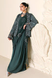 Cross Stitch - Dark Sea Silk Suit For Women - 3 Piece