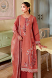 Cross Stitch - Faded Rust Printed Lawn Unstitch Suit For Women - 3 Piece