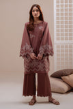 Cross Stitch - Coco Bloom Lawn Suit For Women - Brown - 2 Piece