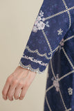 Cross Stitch - Midnight Iris Lawn Digital Suit For Women - 3 Piece