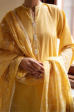 Cross Stitch - Citrine Grace Lawn Suit For Women - 3 Piece - Studio by TCS
