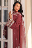 Cross Stitch - Rust Ember Net Suit For Women - Red - 2 Piece