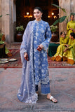 Cross Stitch - Lawn Ethnic Blue Unstitch Suit For Women - 3 Piece