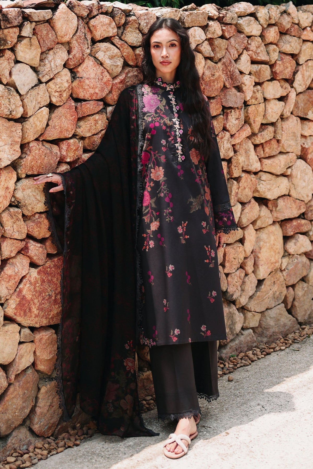 Cross Stitch - SHADOW GRACE Lawn Unstitch Suit For Women - 3 Piece