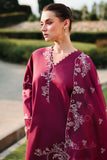 Cross Stitch - PLUM ESSENCE Lawn Unstitch Suit For Women - 3 Piece