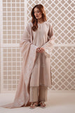 Cross Stitch - Mocha Veil Lawn Suit For Women - Beige - 2 Piece